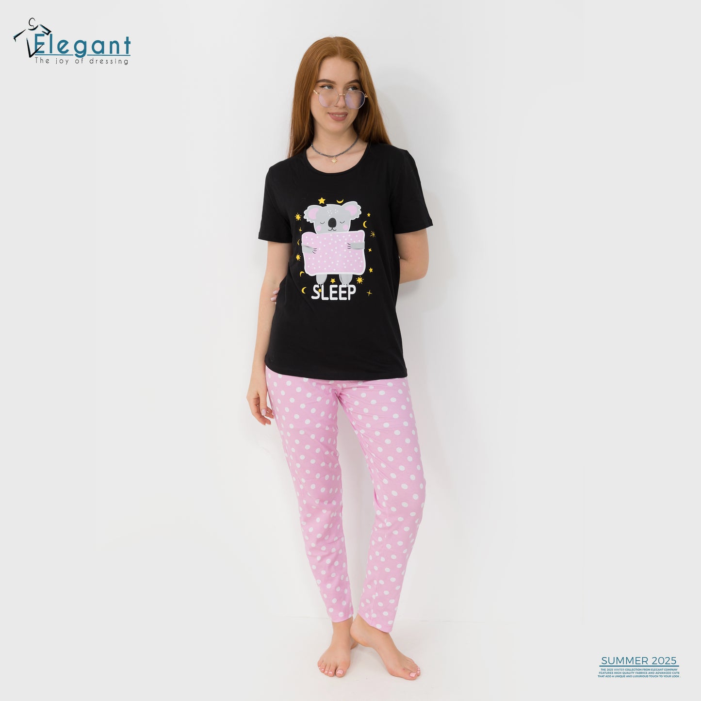 PJs Pants Cotton - Black - Koala Sleep