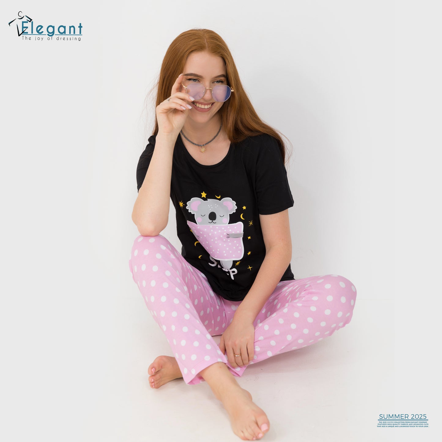 PJs Pants Cotton - Black - Koala Sleep