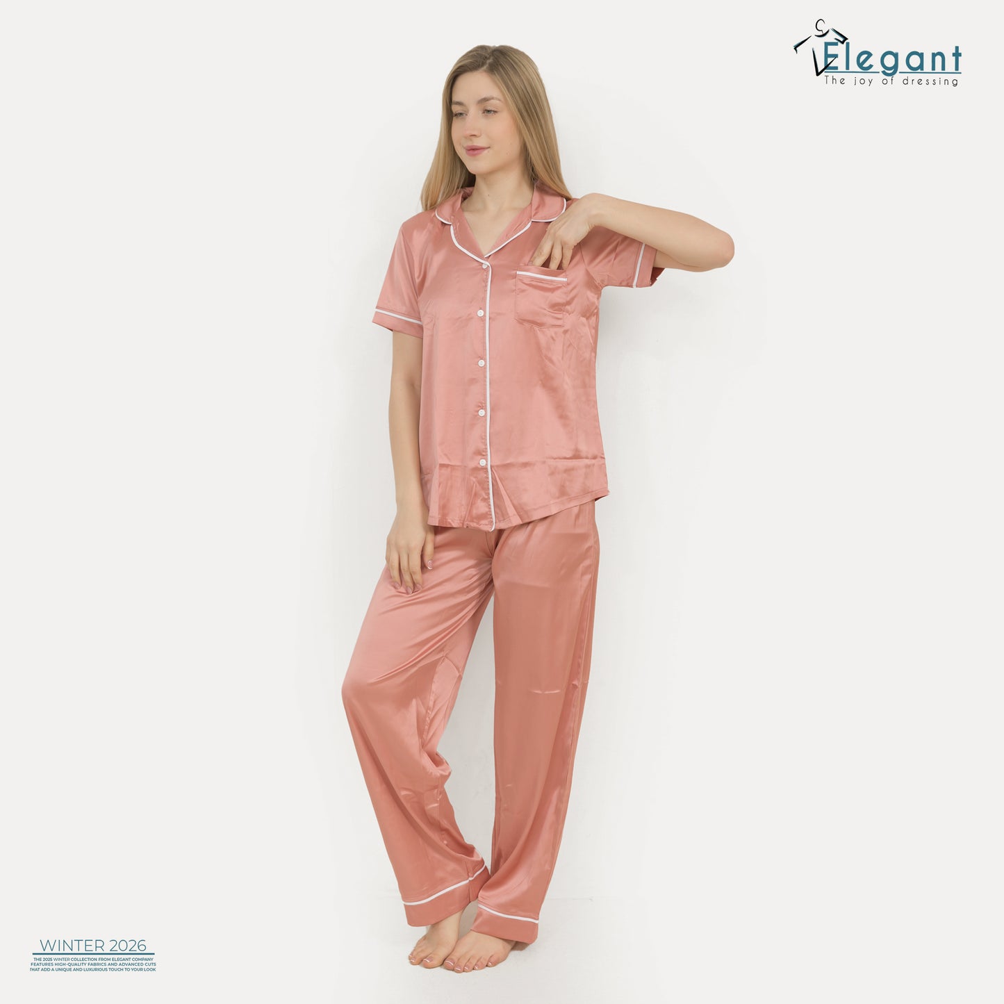 Satin Classic PJ Pants - Coral