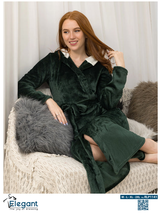 Polar Long Robe - Emerald Green