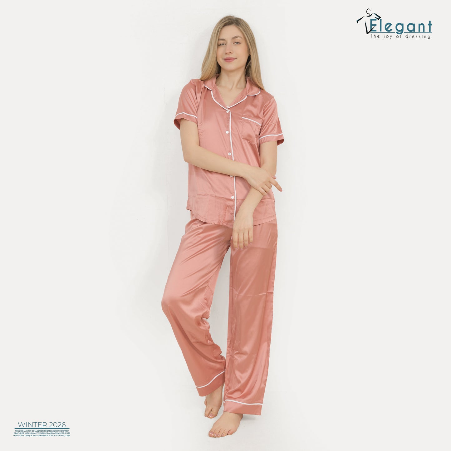 Satin Classic PJ Pants - Coral