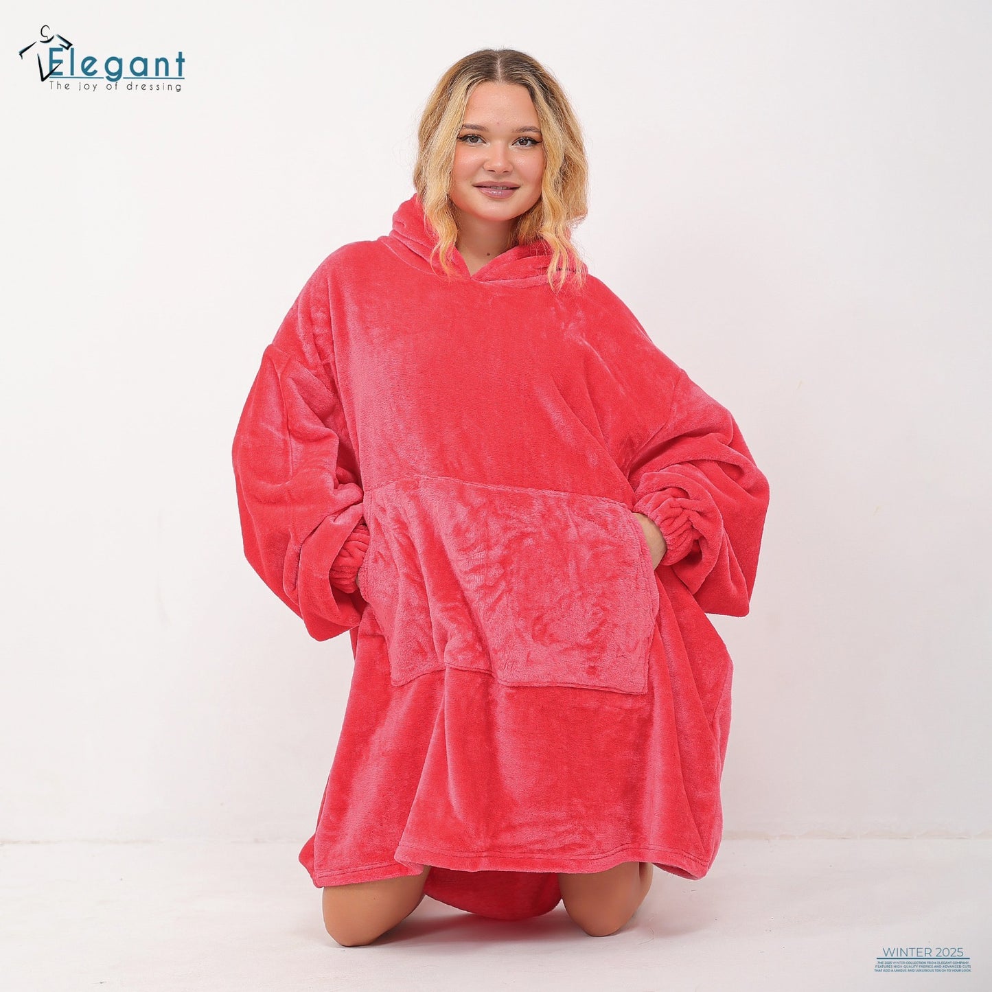 Blanket Hoodie Coral