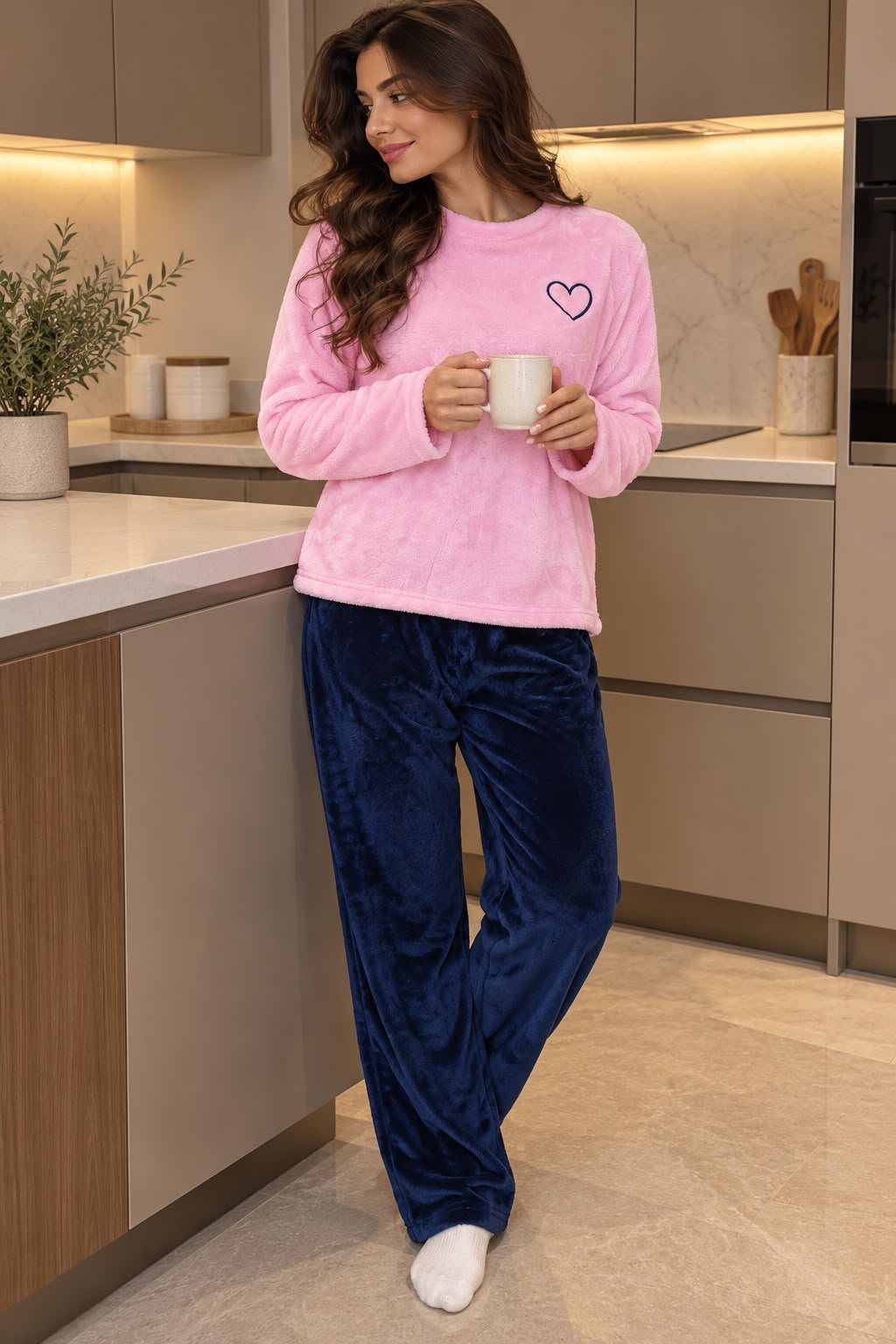 Polar PJ Rose/Navy - Simple Heart
