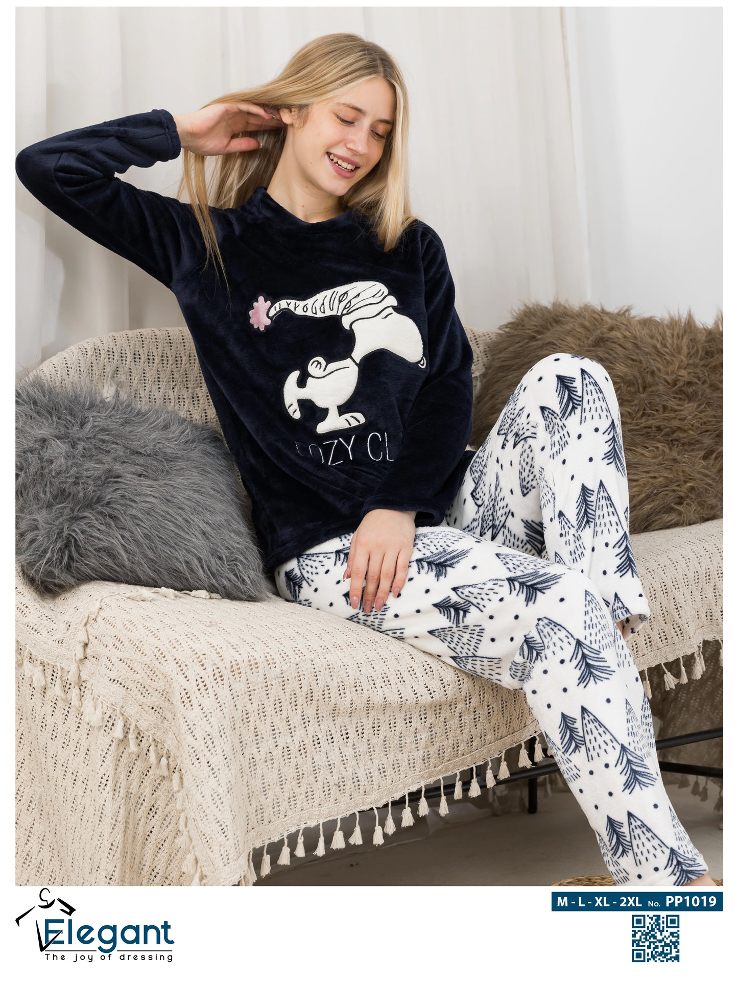 Polar PJ Navy - Cozy Club