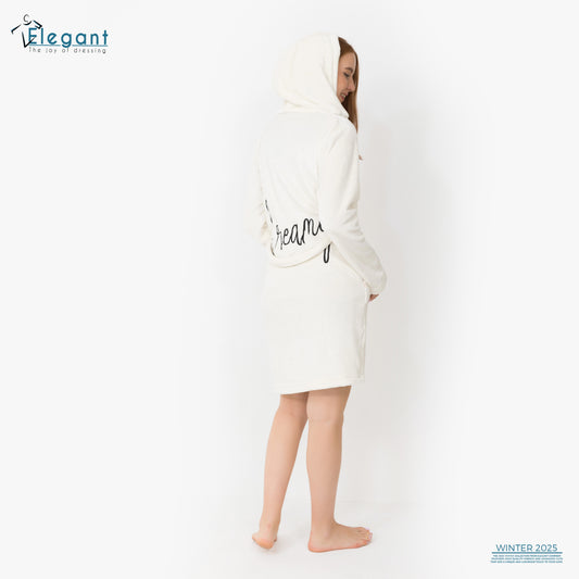Polar Mini Robe - Embroidery Dreamy - White