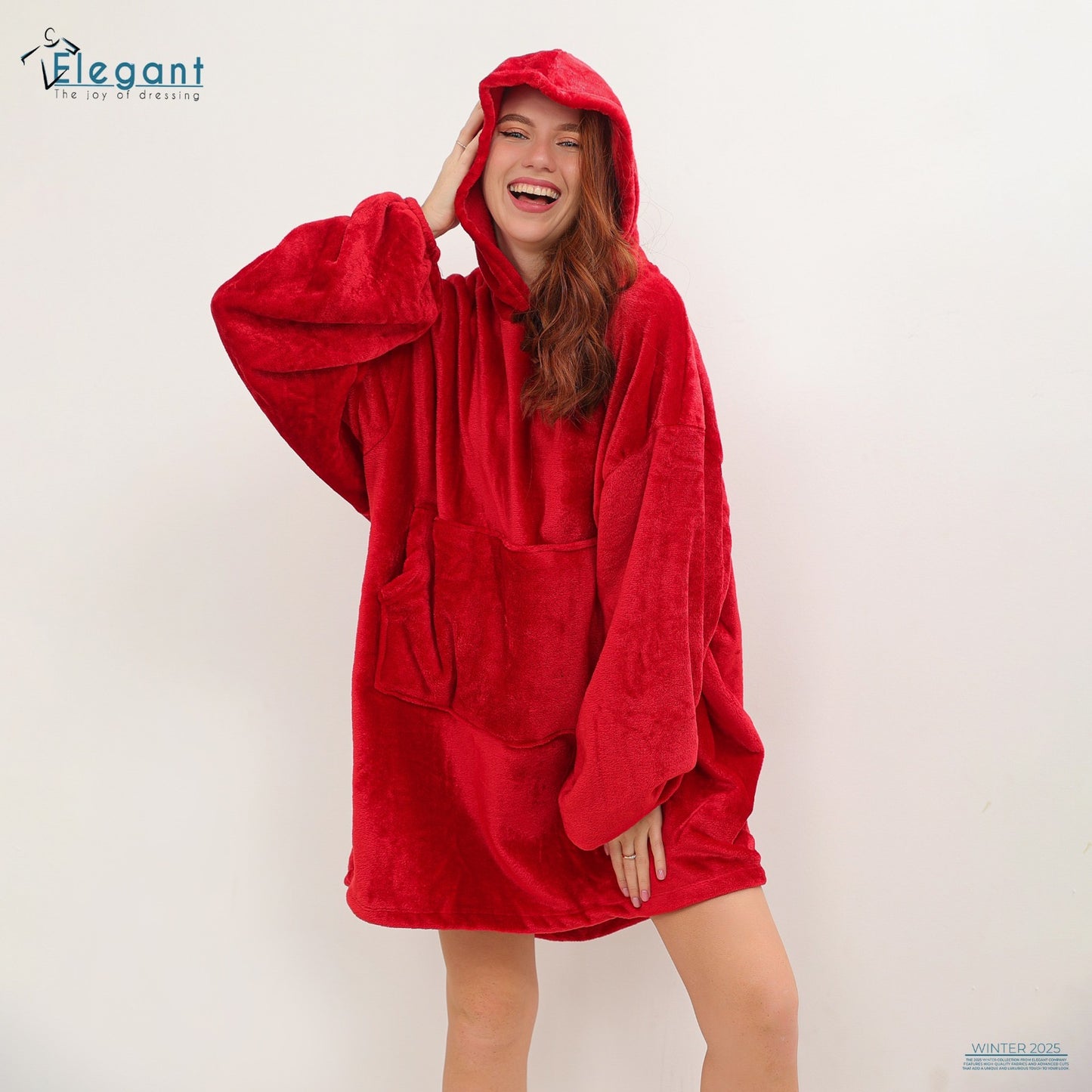 Blanket Hoodie Red