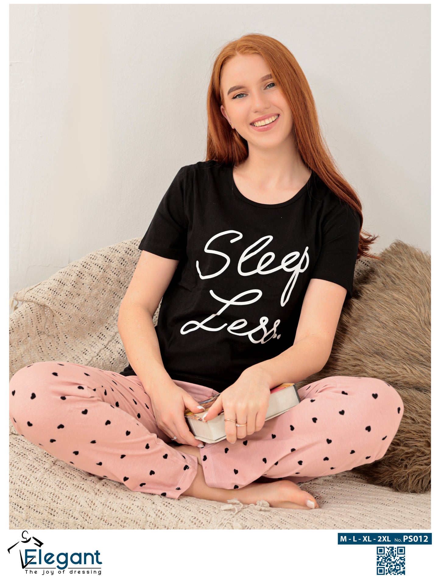PJ Pants Cotton Black - Sleep Less