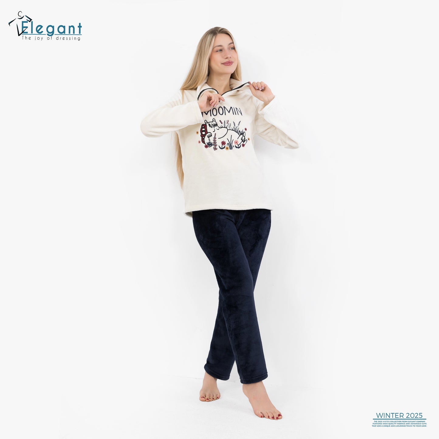 Polar PJ سحاب بياقة أوف وايت - Moo