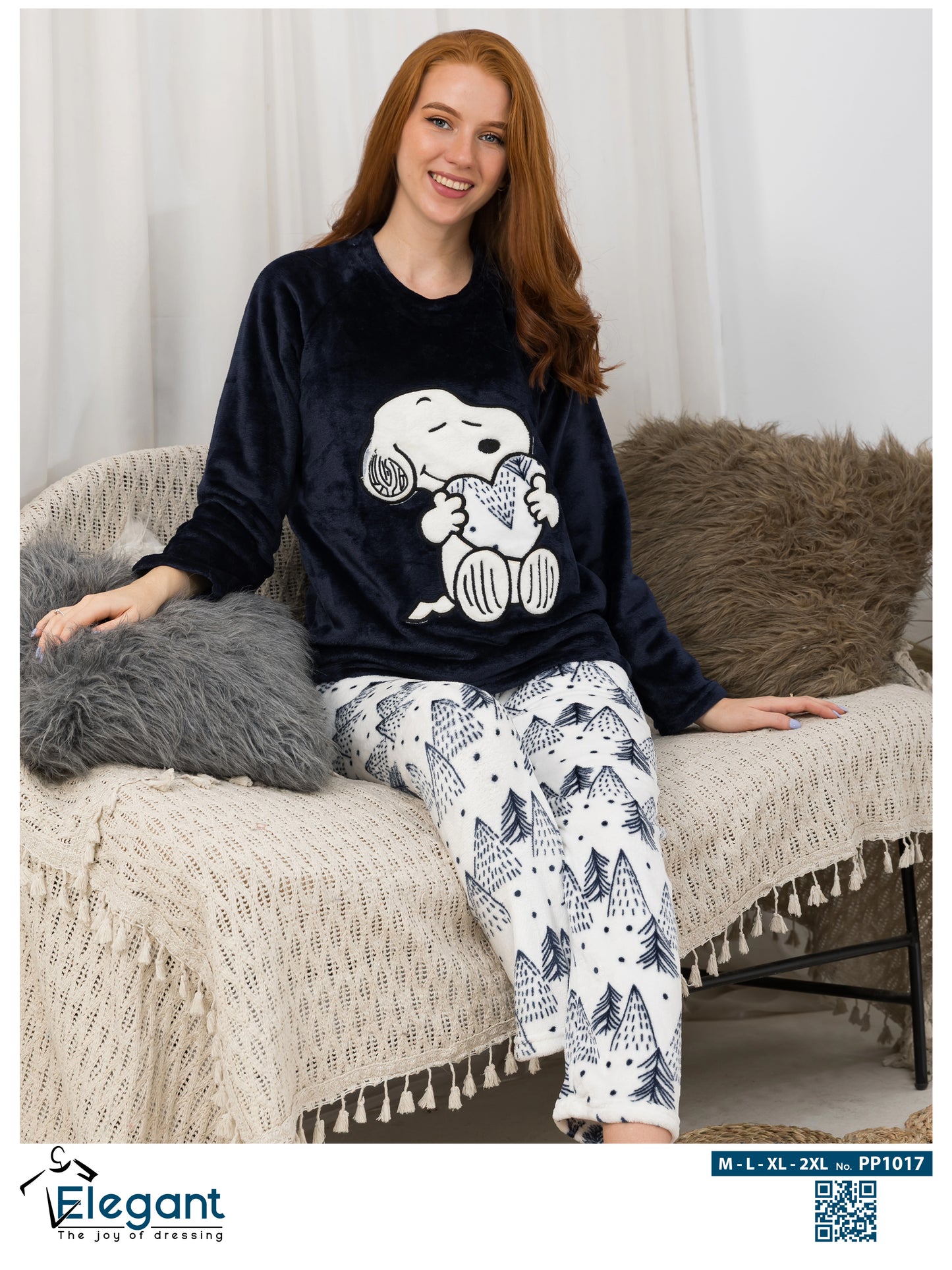 Polar PJ Navy - Snoopy Love