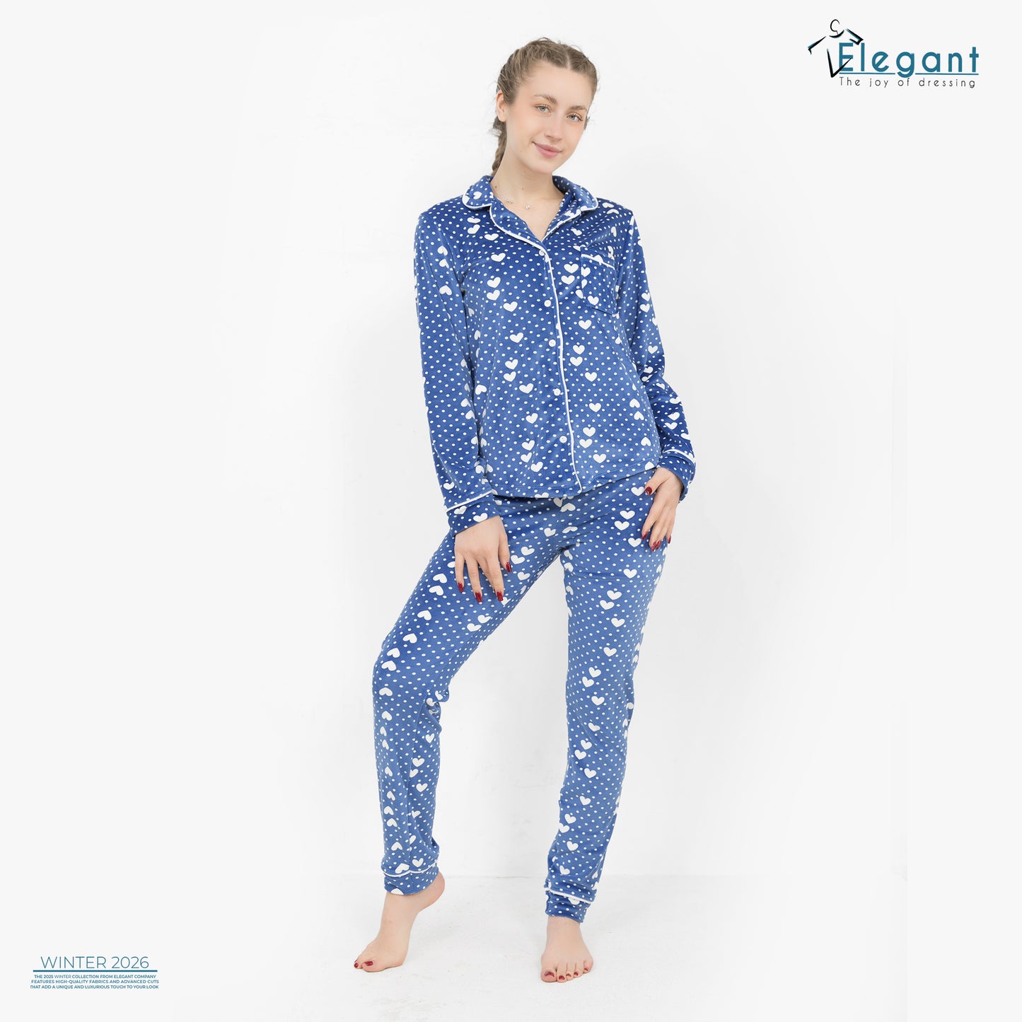 Velvet Classic - Dotty Hearts Blue