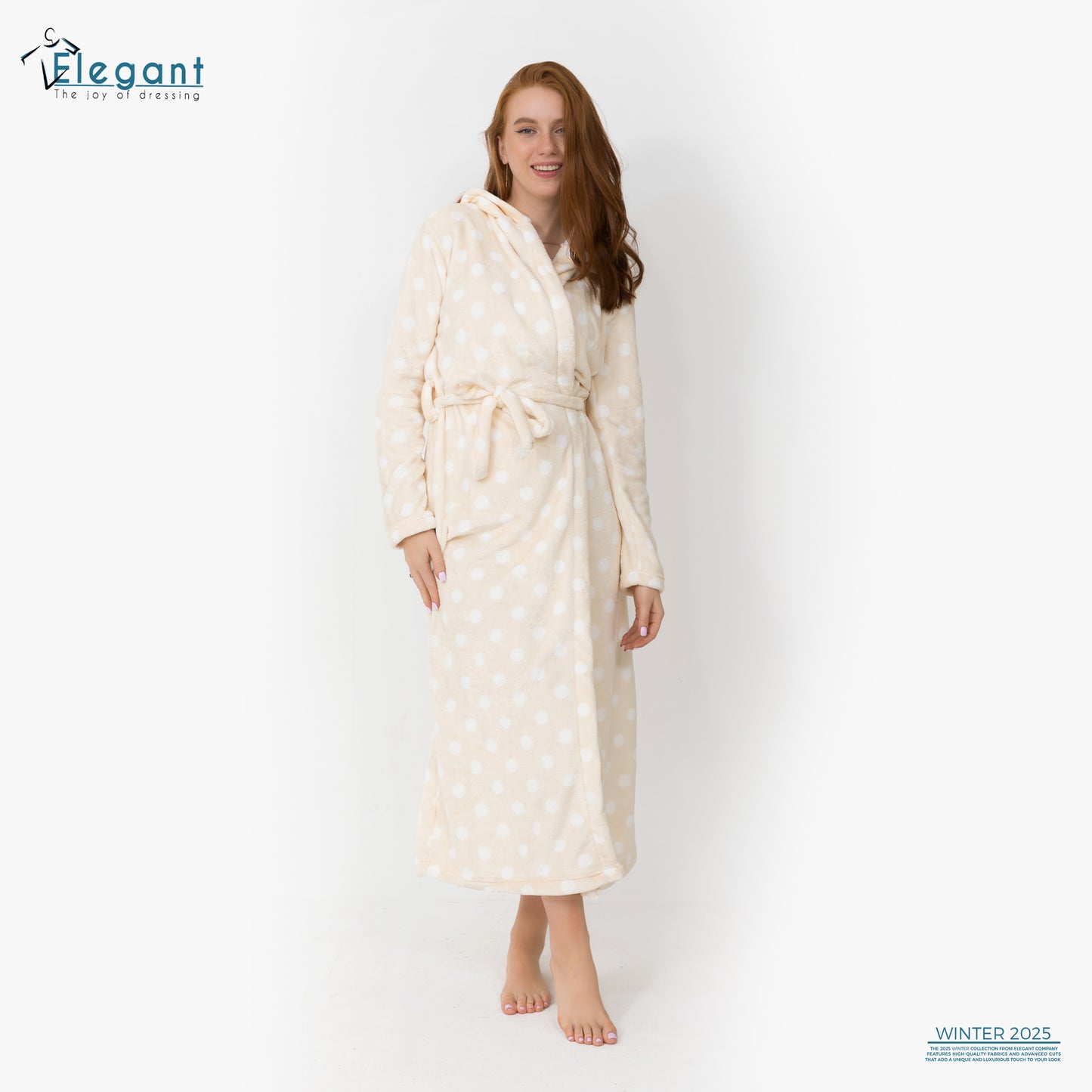 Polar Long Robe - Vanilla Dots