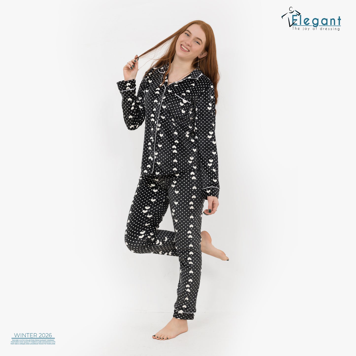 Velvet Classic - Dotty Hearts Black