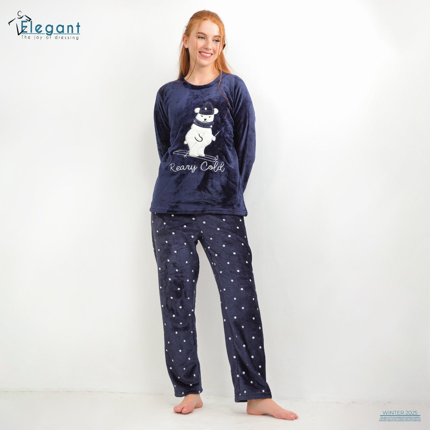 Polar PJ Skating Bear- Navy