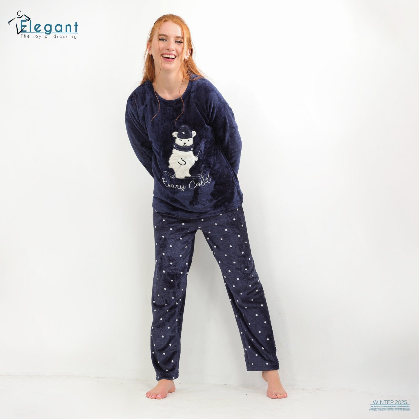 Polar PJ Skating Bear- Navy