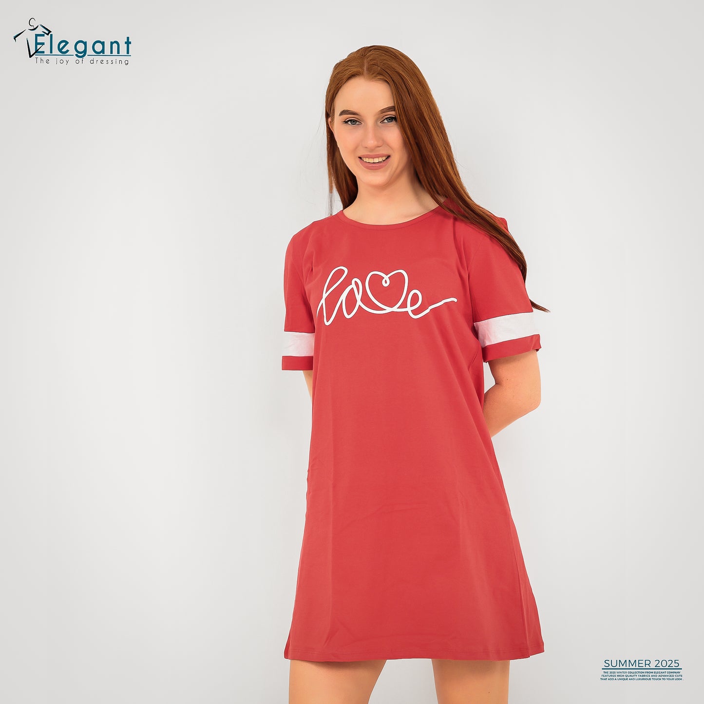 Nightshirt cotton Red Love