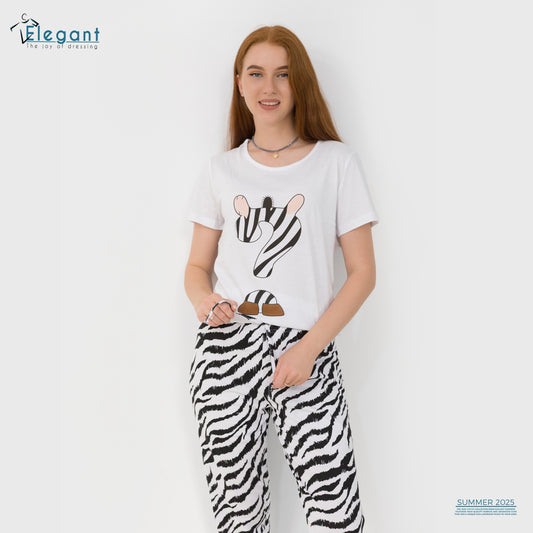 PJs Pants Cotton - Animal Zebra