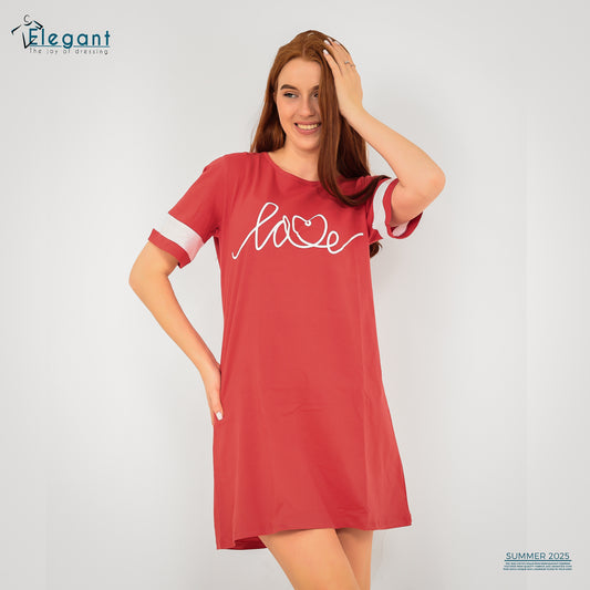 Nightshirt cotton Red Love
