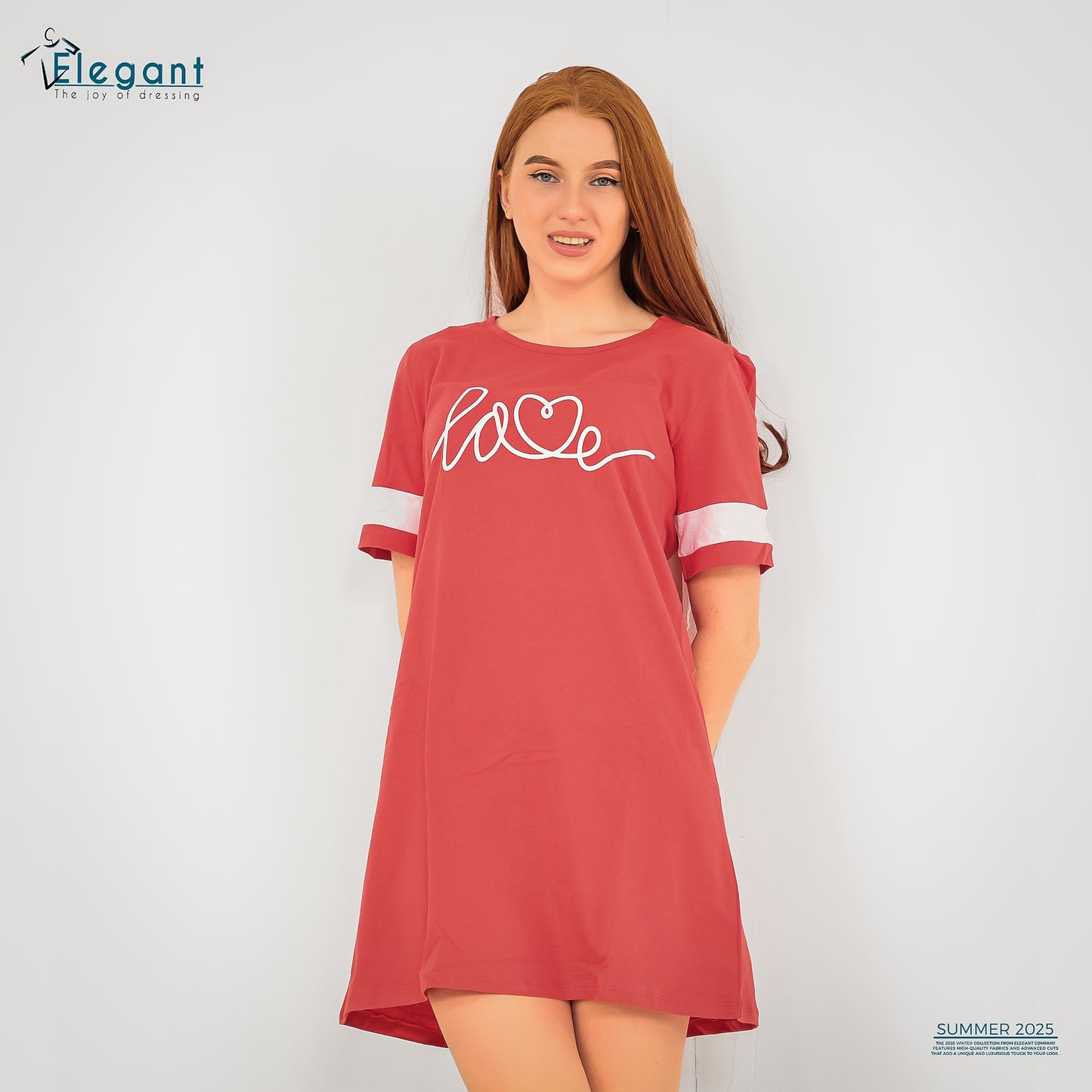 Nightshirt cotton Red Love