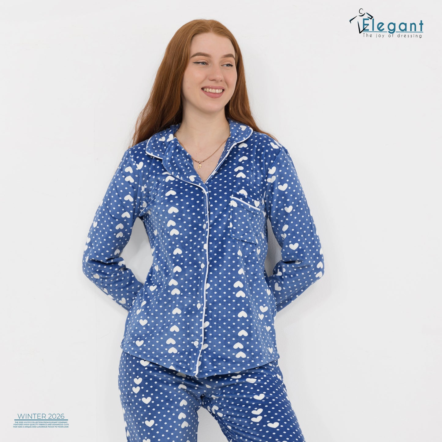 Velvet Classic - Dotty Hearts Blue