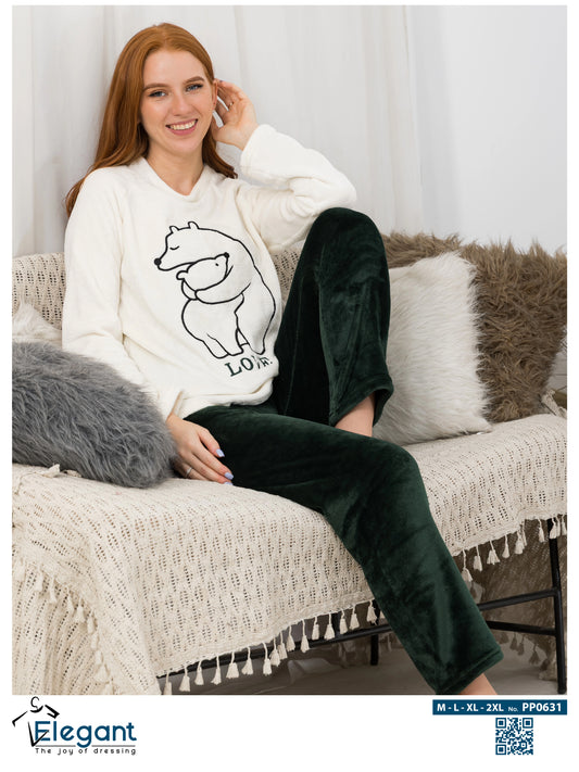 Polar PJ Offwhite - Love Bears