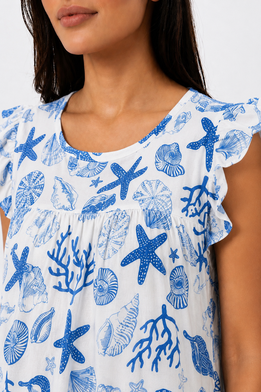 Sahel Modern Ruffles Galabeya - Summer Vibes