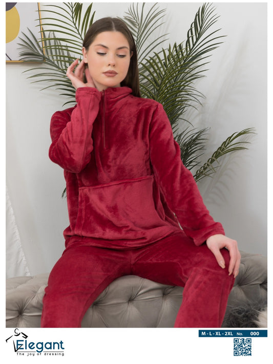 Polar PJ Collar Zipper - Maroon