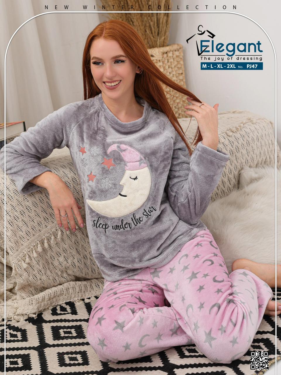 Polar PJ Grey / Printed Rose - Baby Moon