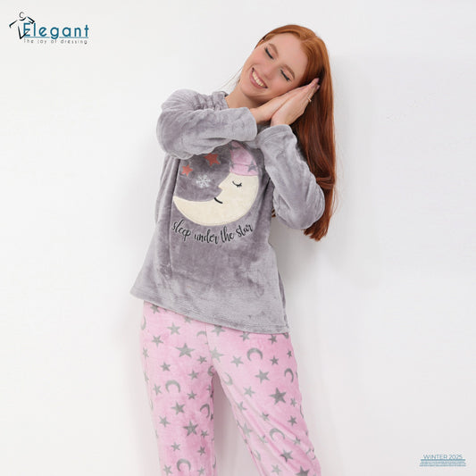 Polar PJ Grey / Printed Rose - Baby Moon