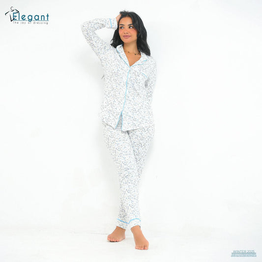 Cotton Long sleeves Classic PJ Pants - Patterned Flori