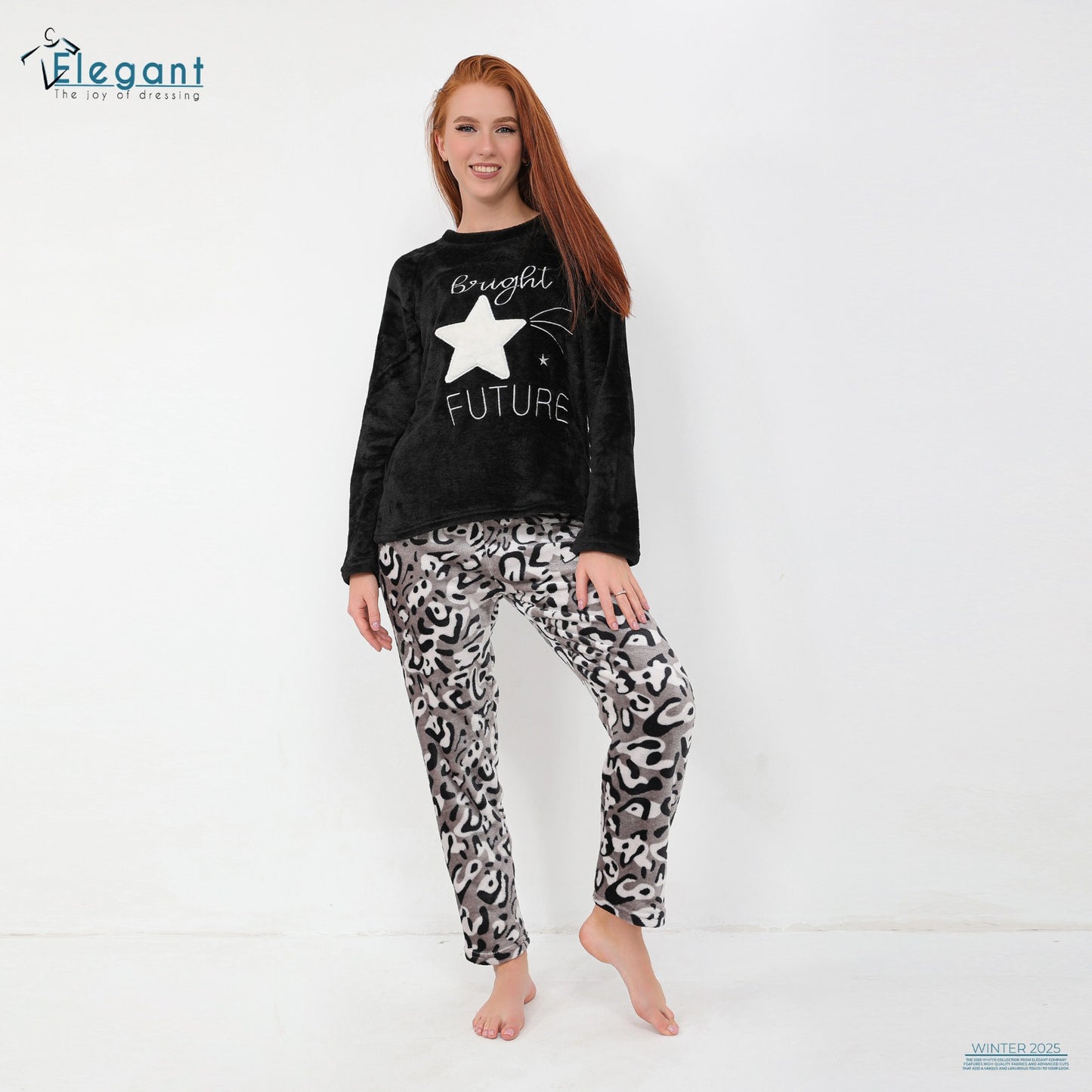 Polar PJ Black / Printed Grey - Bright Future