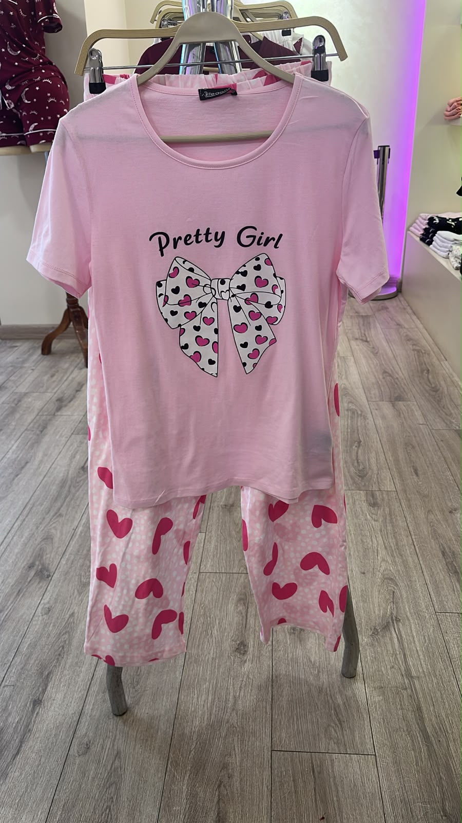 PJs Pants Cotton - Pink Pretty Girl