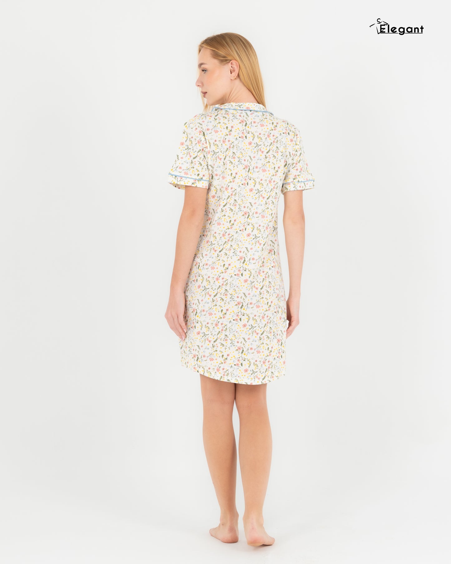 Classic Nightshirt Cotton - Patterned Spring Flori