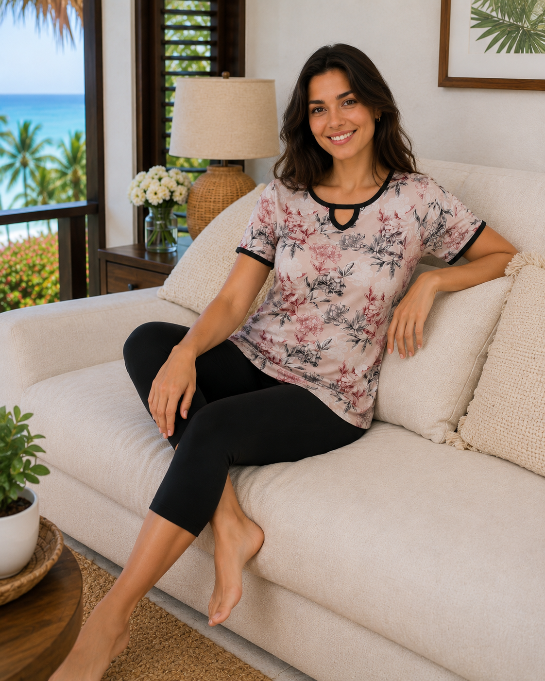 Viscose PJ Pantcourt - Floral