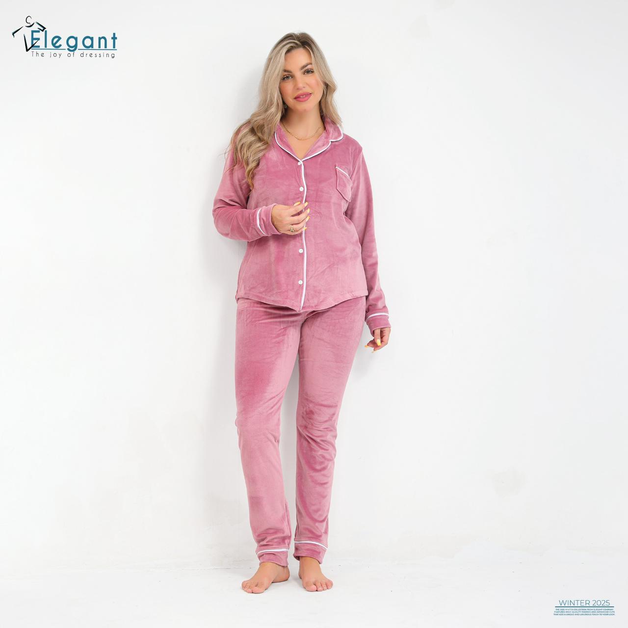 Velvet Classic Pyjama Light Cashmere