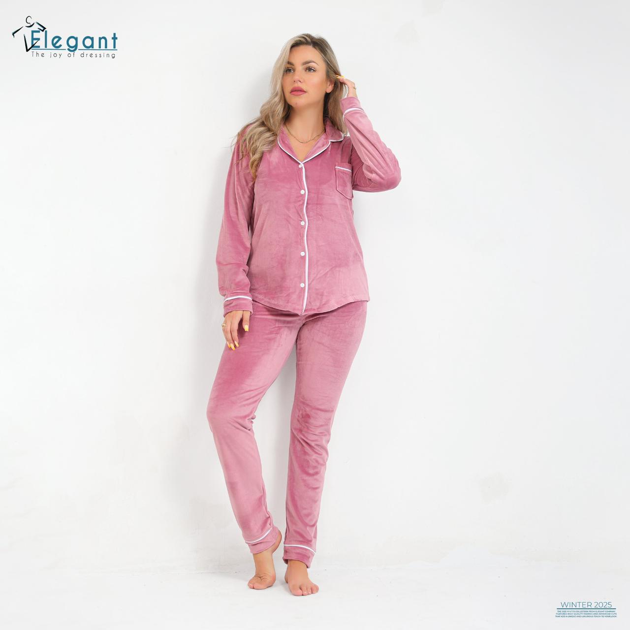 Velvet Classic Pyjama Light Cashmere