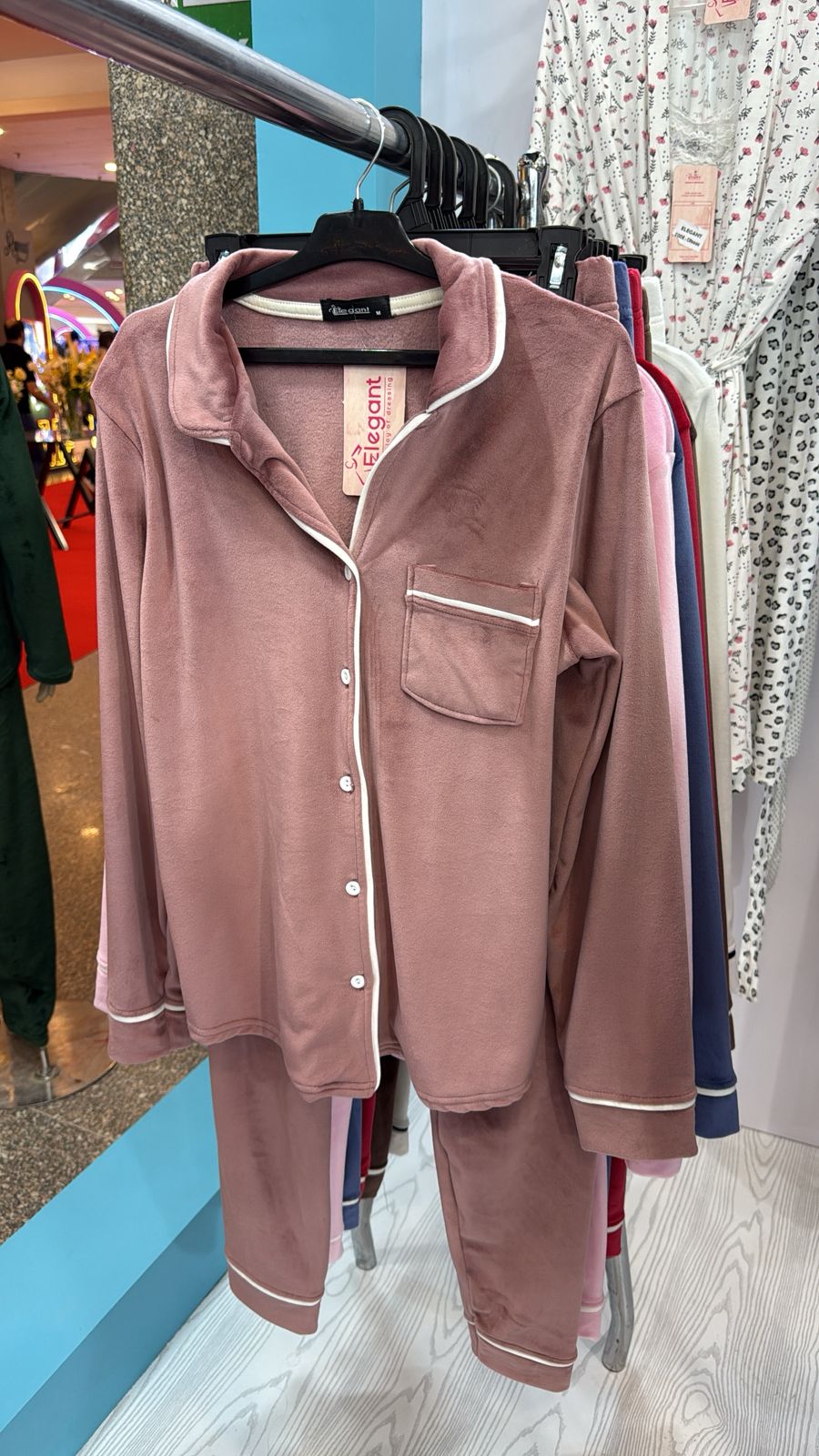 Velvet Classic Pyjama - Cashmere