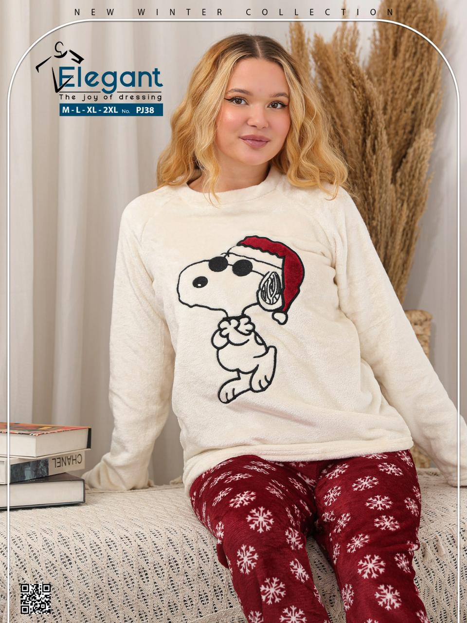 Polar PJ Printed Maroon - Cool Snoopy