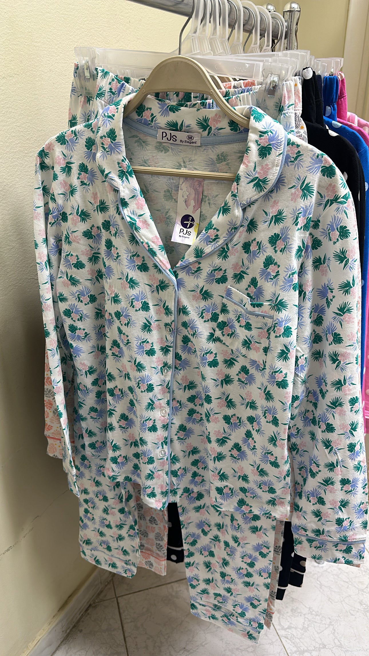 Autumn Cotton PJ Printed Blue floral