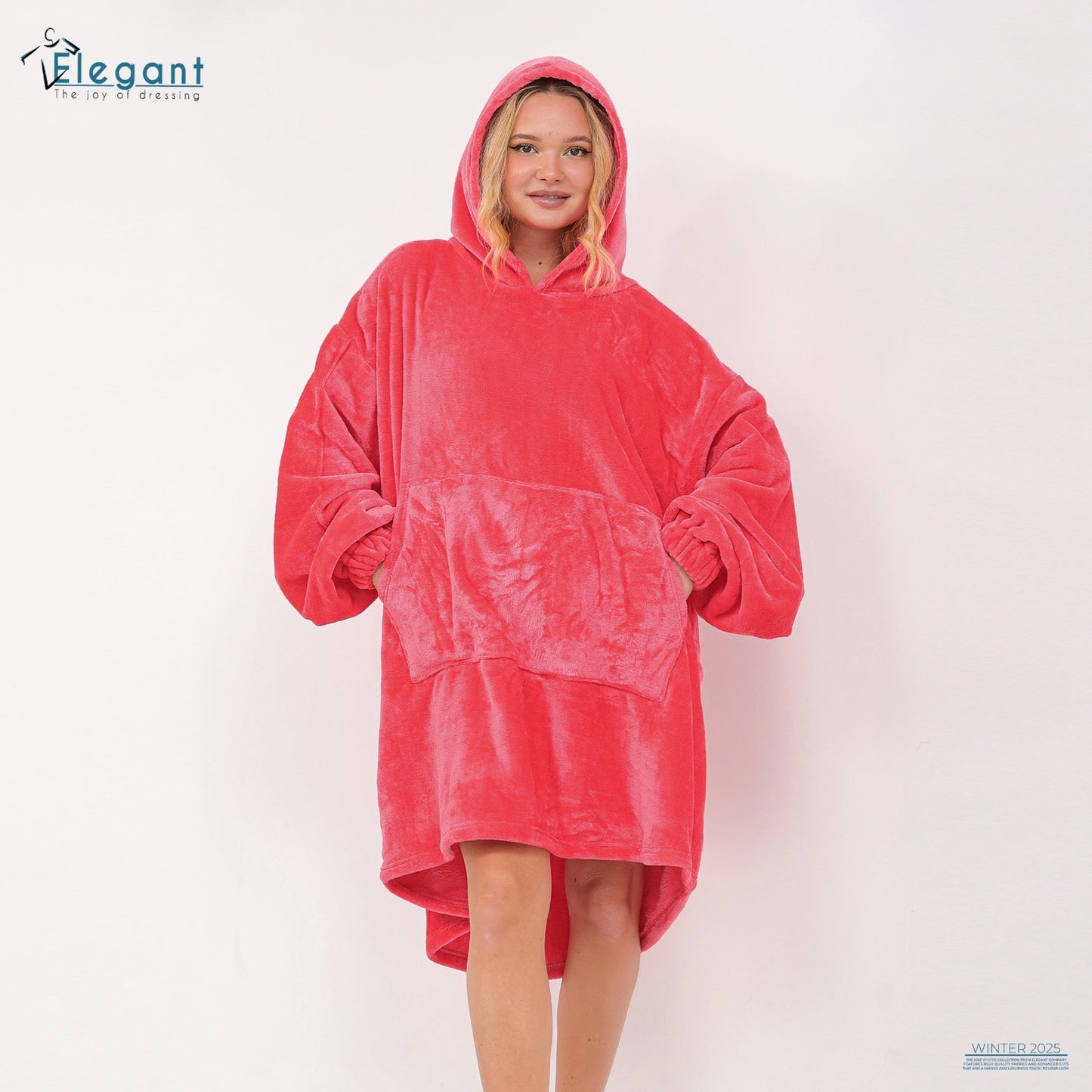 Blanket Hoodie Coral