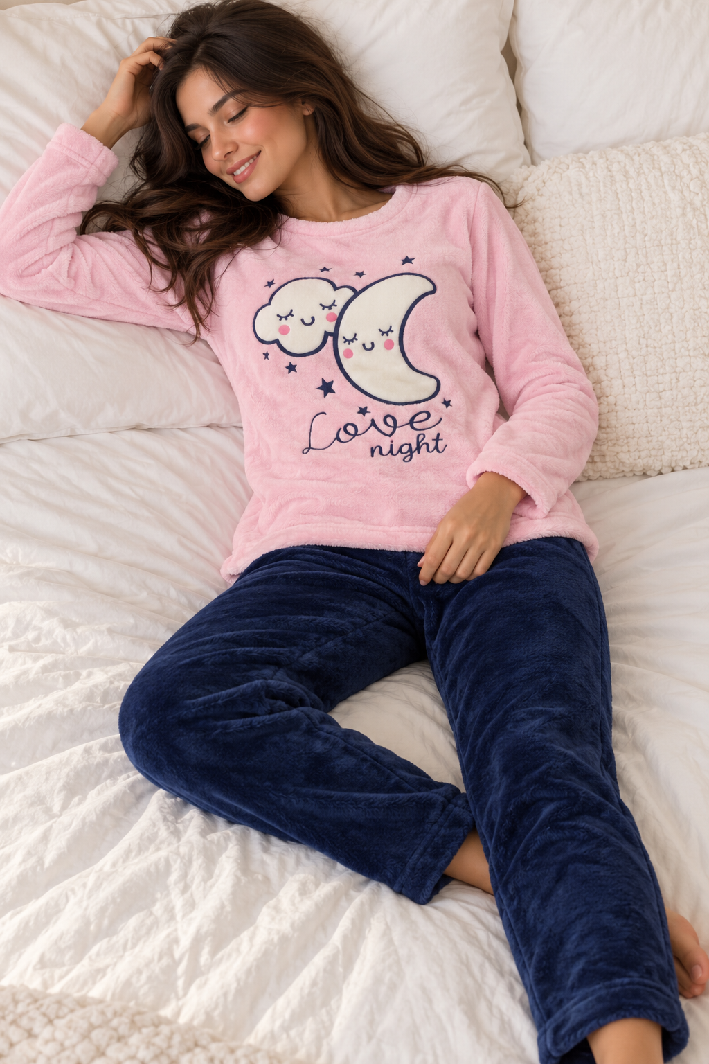 Polar PJ Baby Rose / Navy - Love Nights