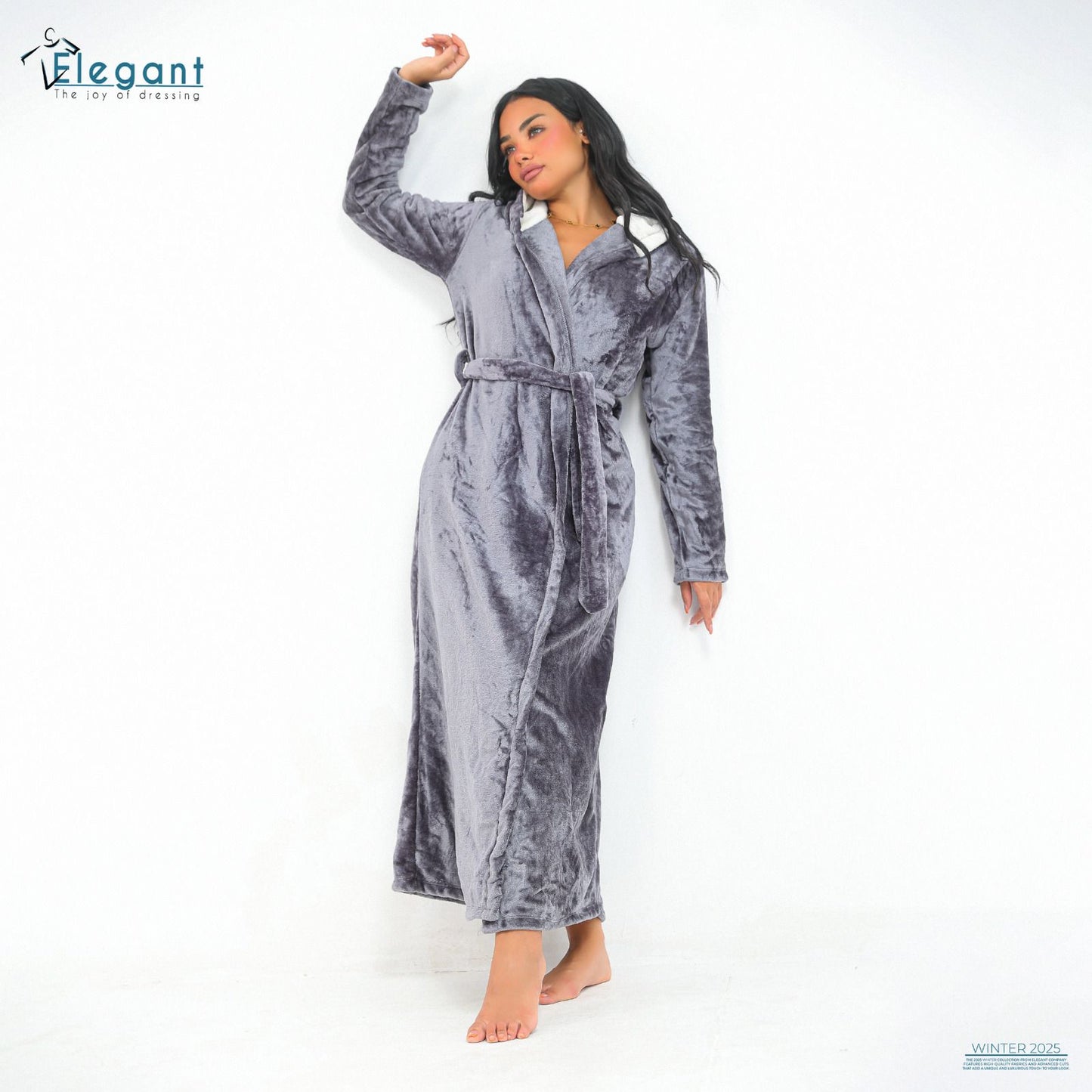 Polar Long Robe Dark Grey