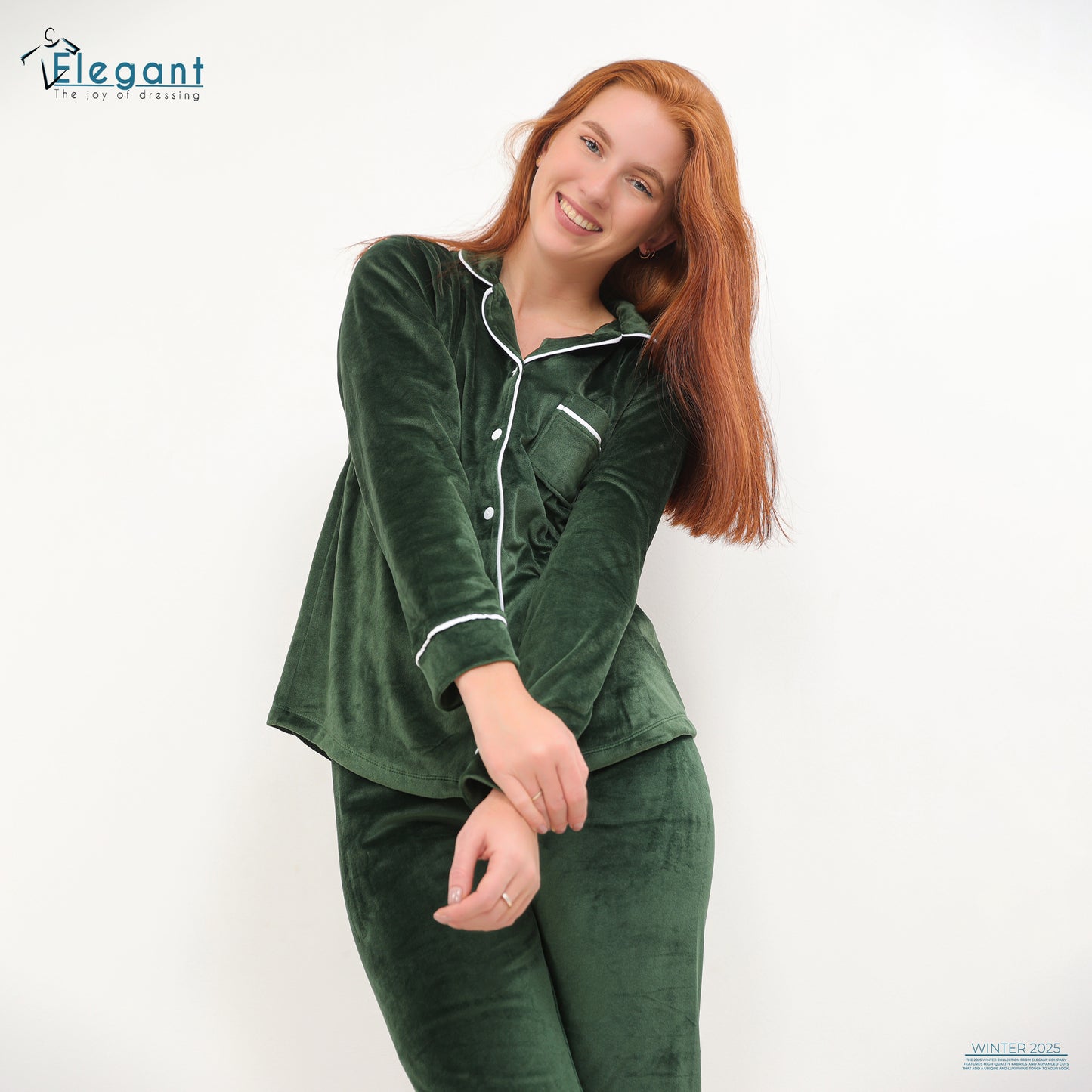 Velvet Pyjama Dark Green