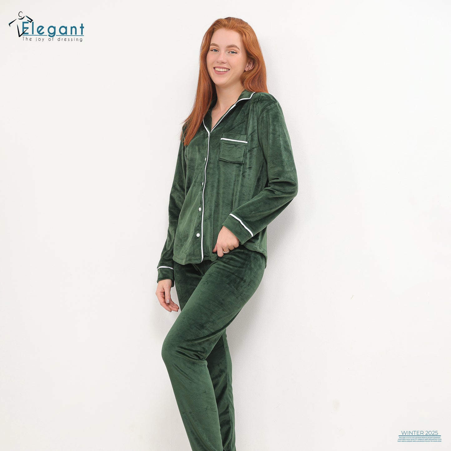 Velvet Pyjama Dark Green