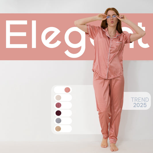 Satin Classic PJ Pants - Simon