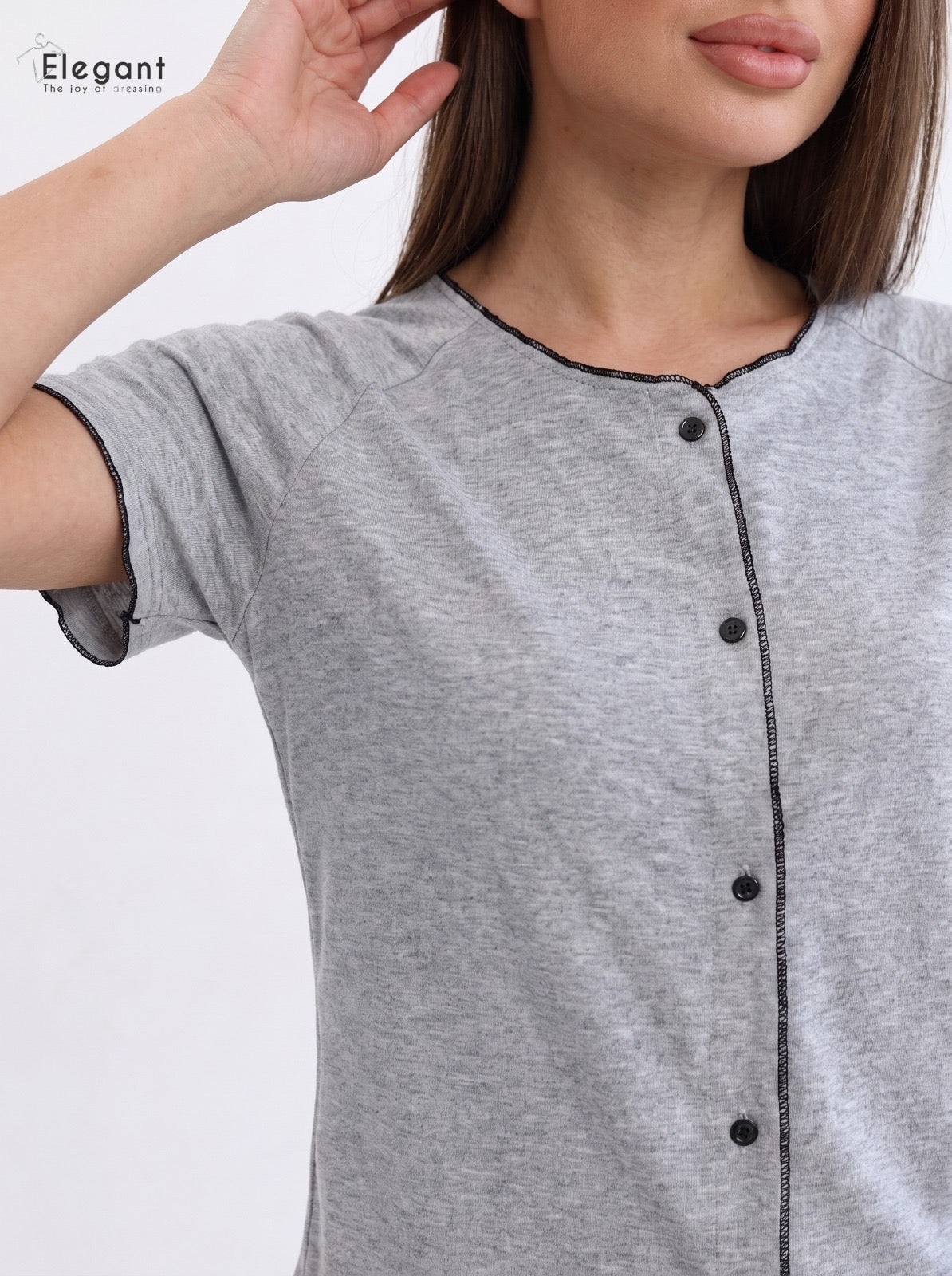 PJs Pants Cotton - Allure SS - Grey Melange