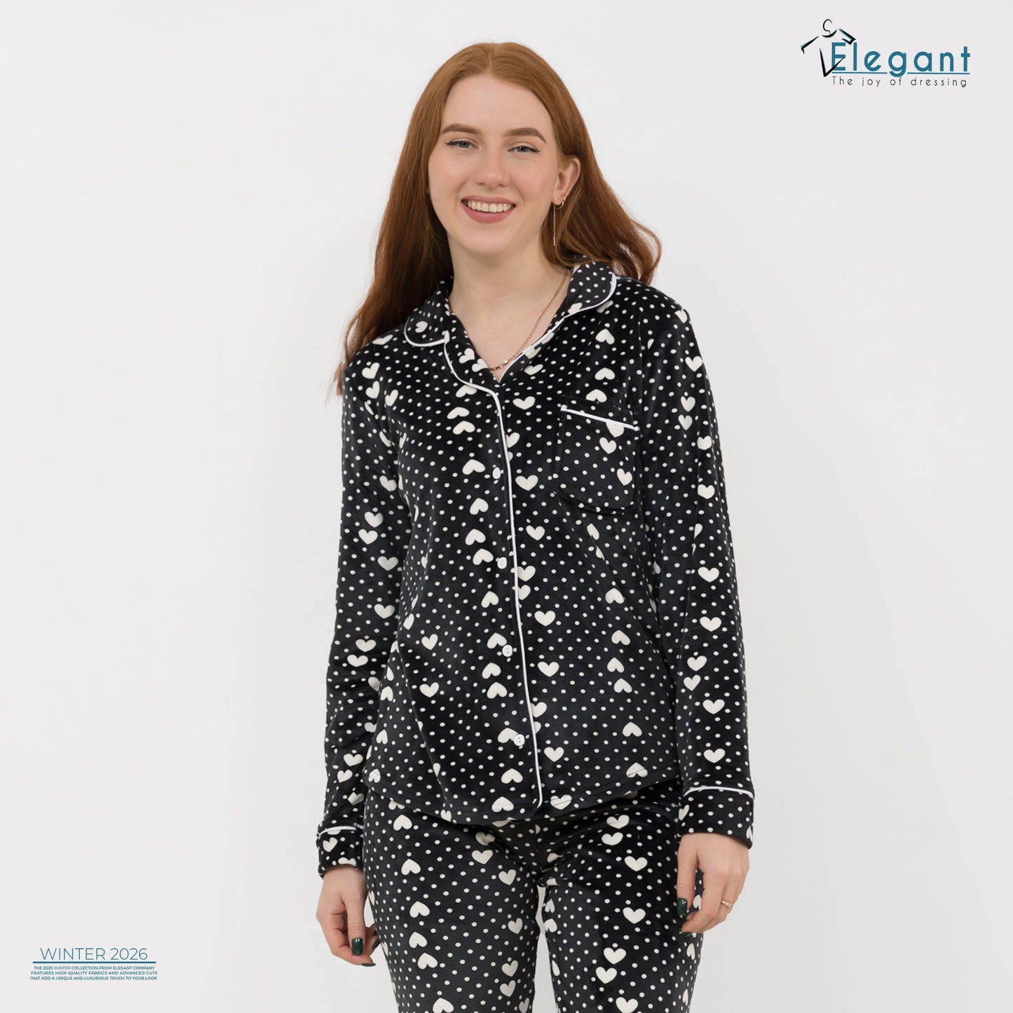 Velvet Classic - Dotty Hearts Black