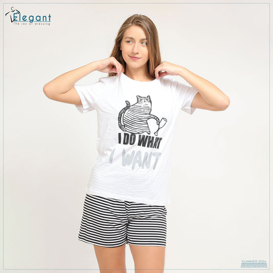 PJ short Cotton White - I do What I want