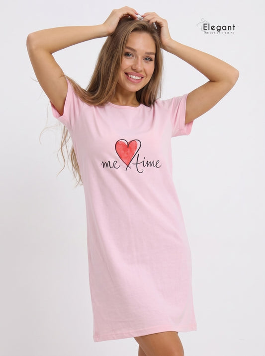 Nightshirt Cotton - Rose - Me Time
