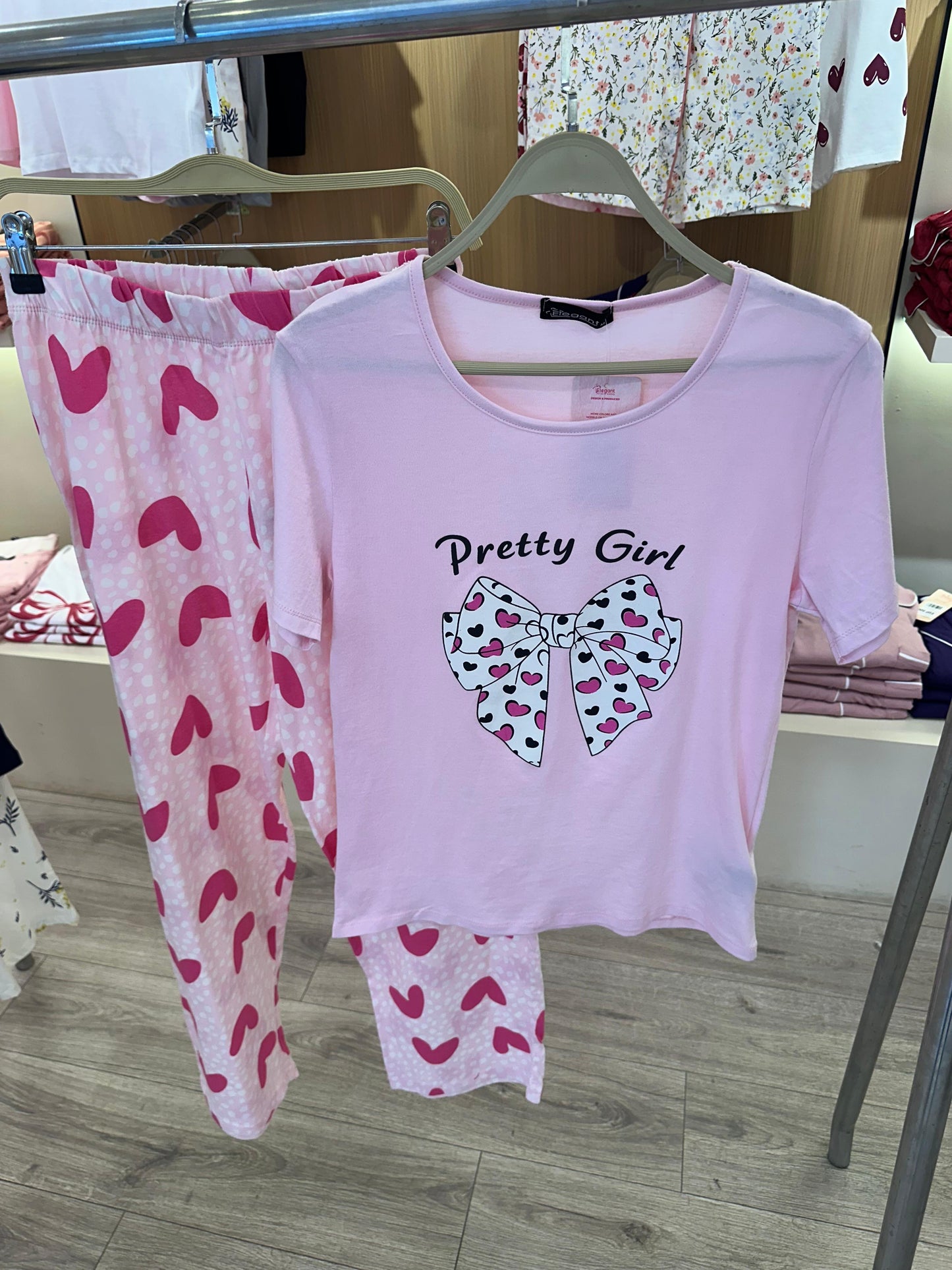 PJs Pants Cotton - Pink Pretty Girl