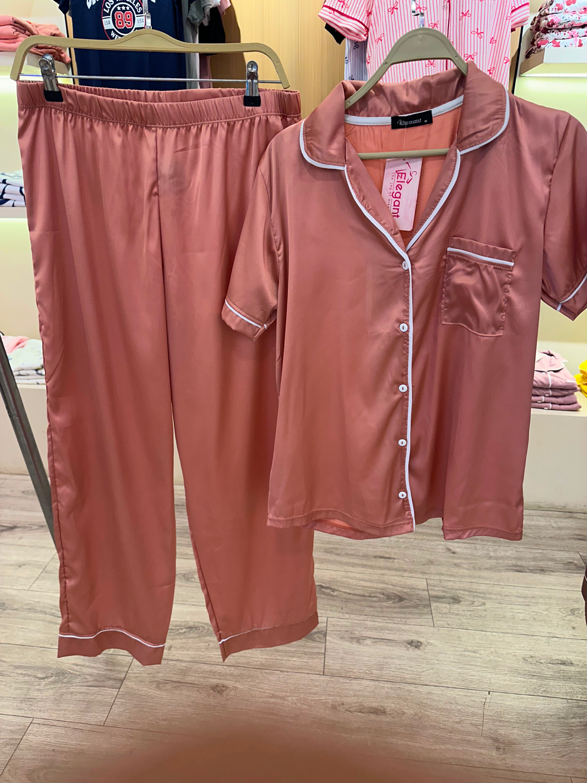 Satin Classic PJ Pants - Coral